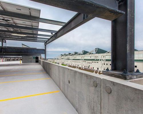 MV-22 Hangar view from parking garage upper level